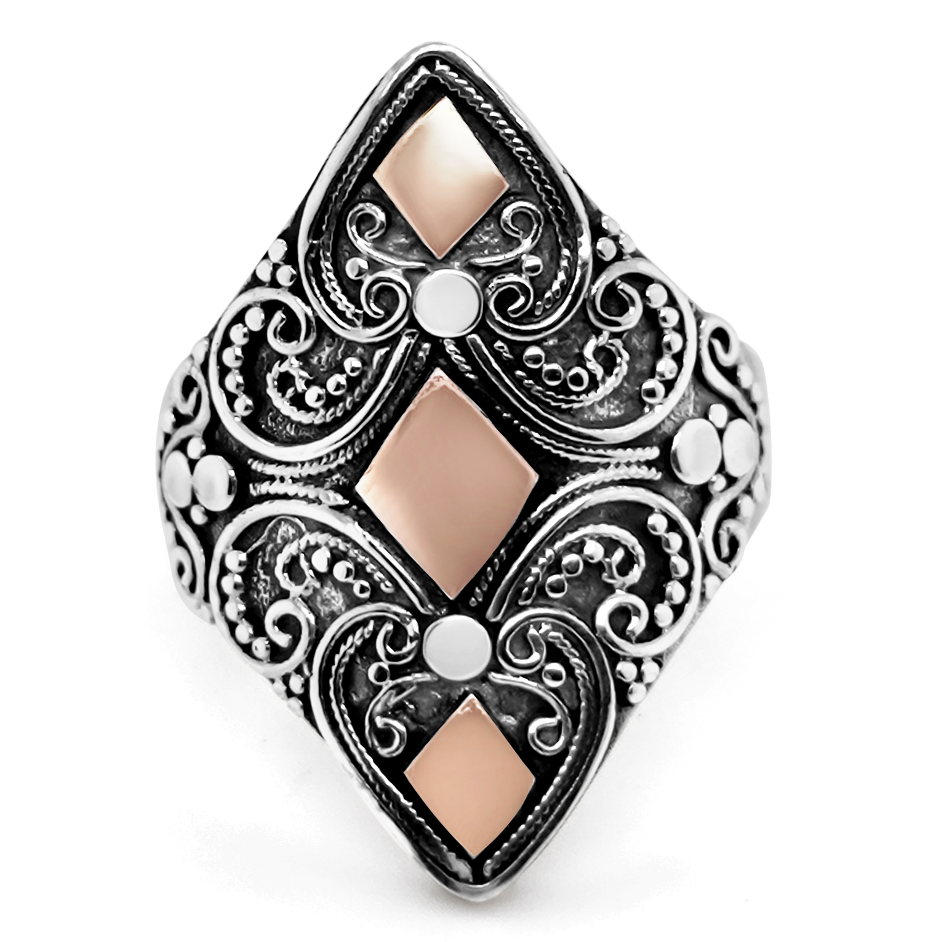 Inel Argint cu Aur 18K
