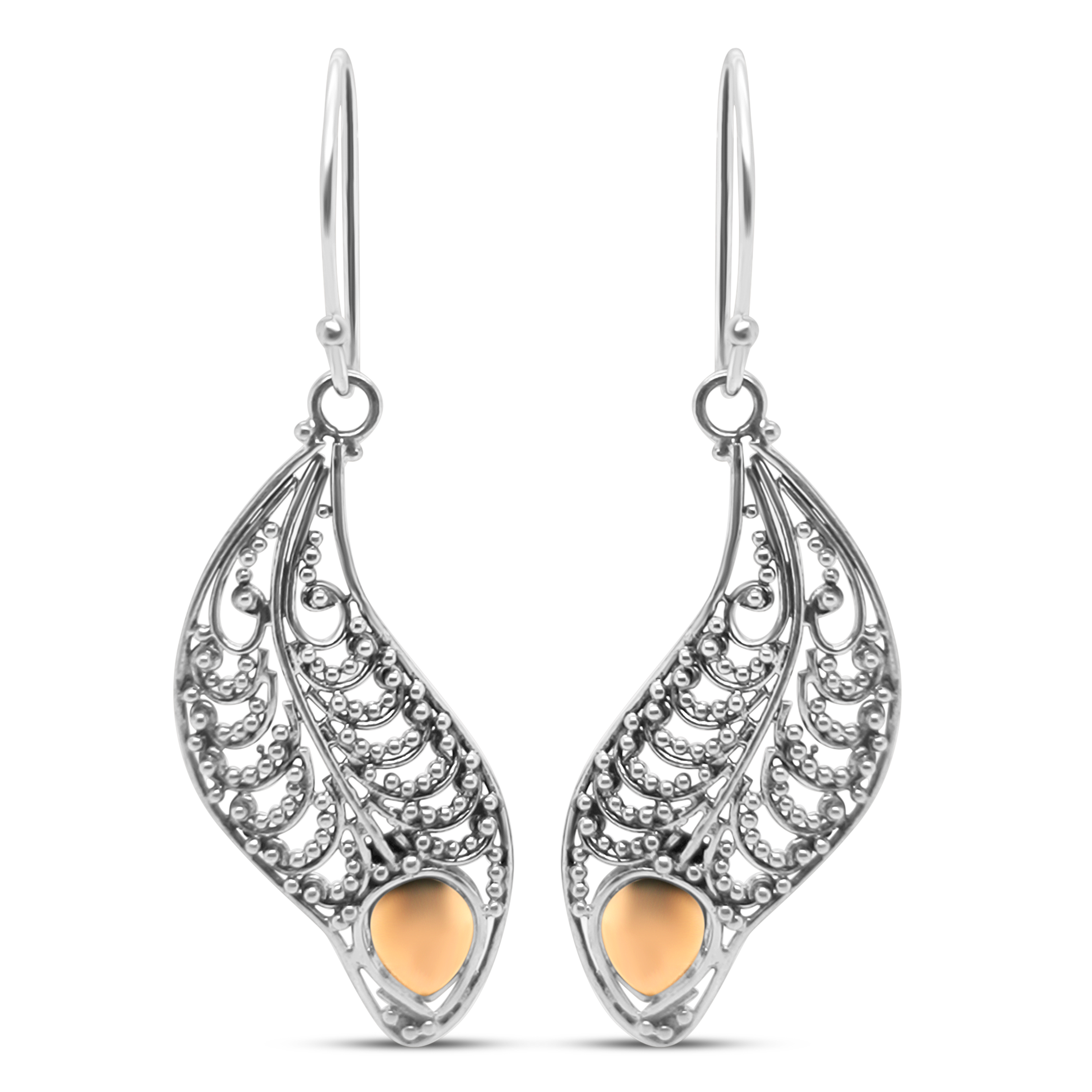 Cercei Argint cu Aur 18K