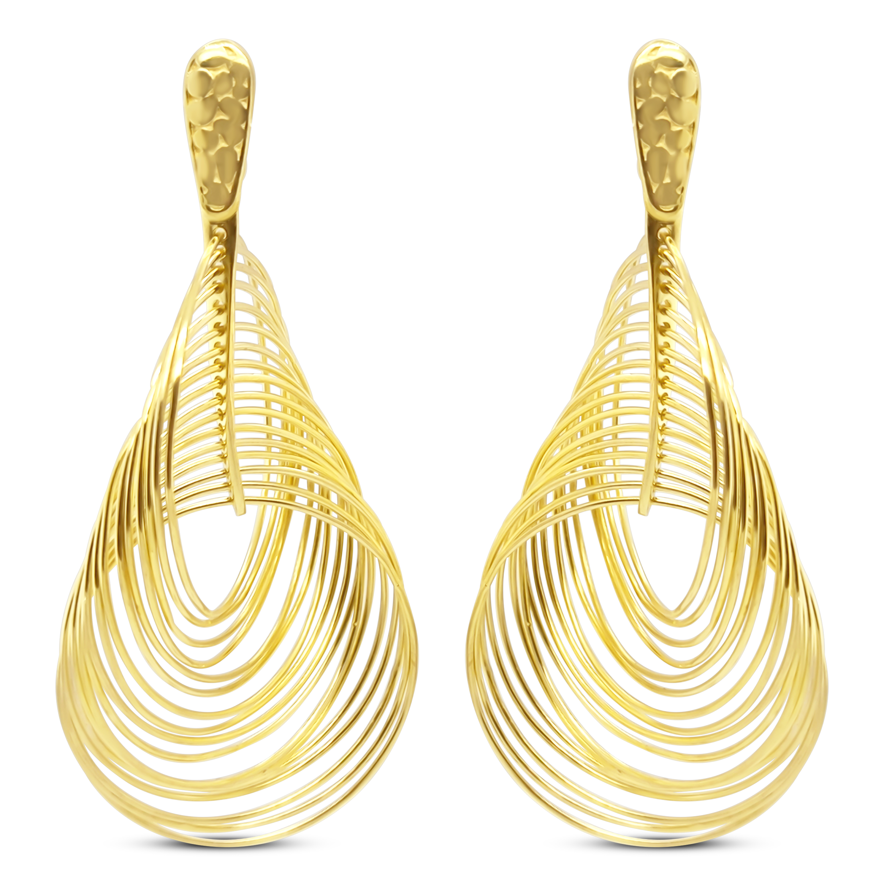 Cercei Argint placati cu Aur 14K