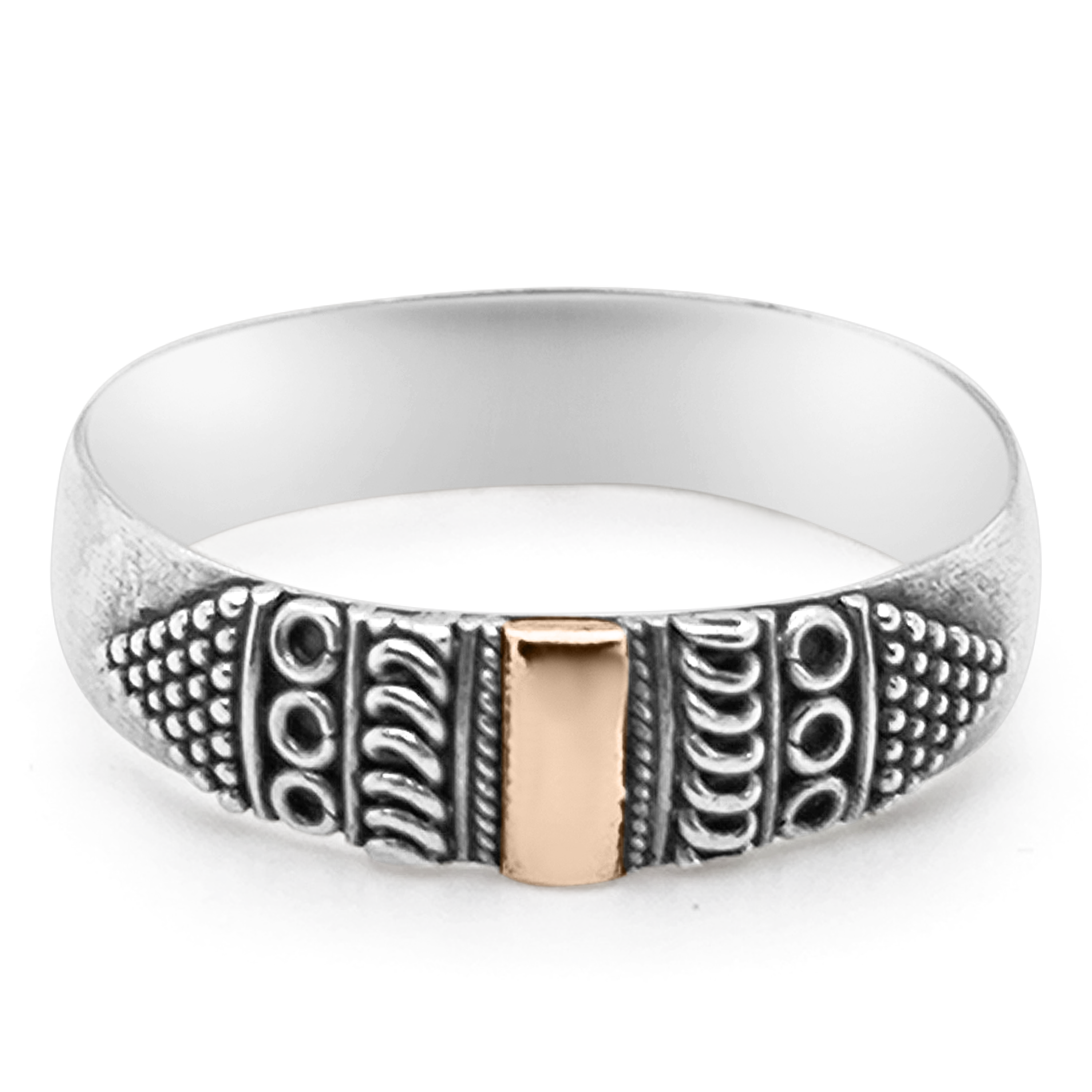 Inel Argint cu Aur 18K