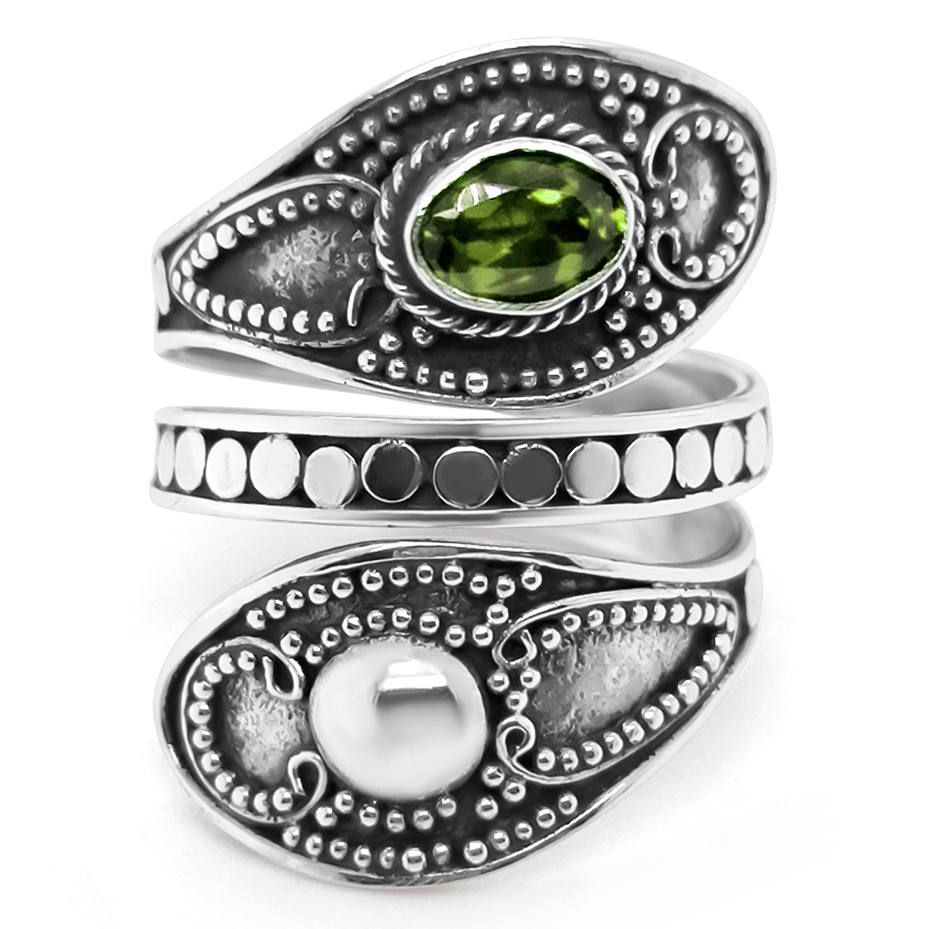 Inel Argint cu Peridot
