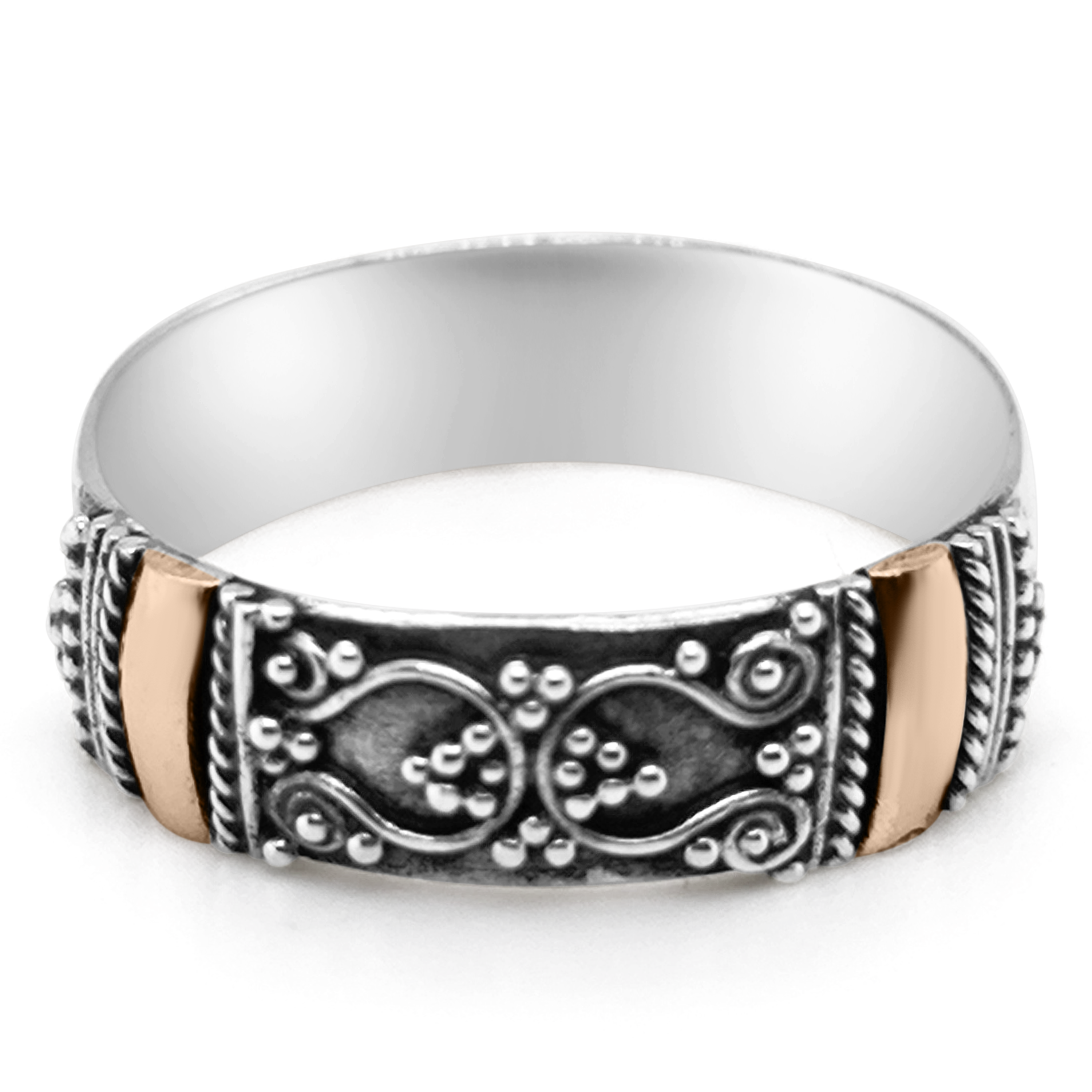 Inel Argint cu Aur 18K