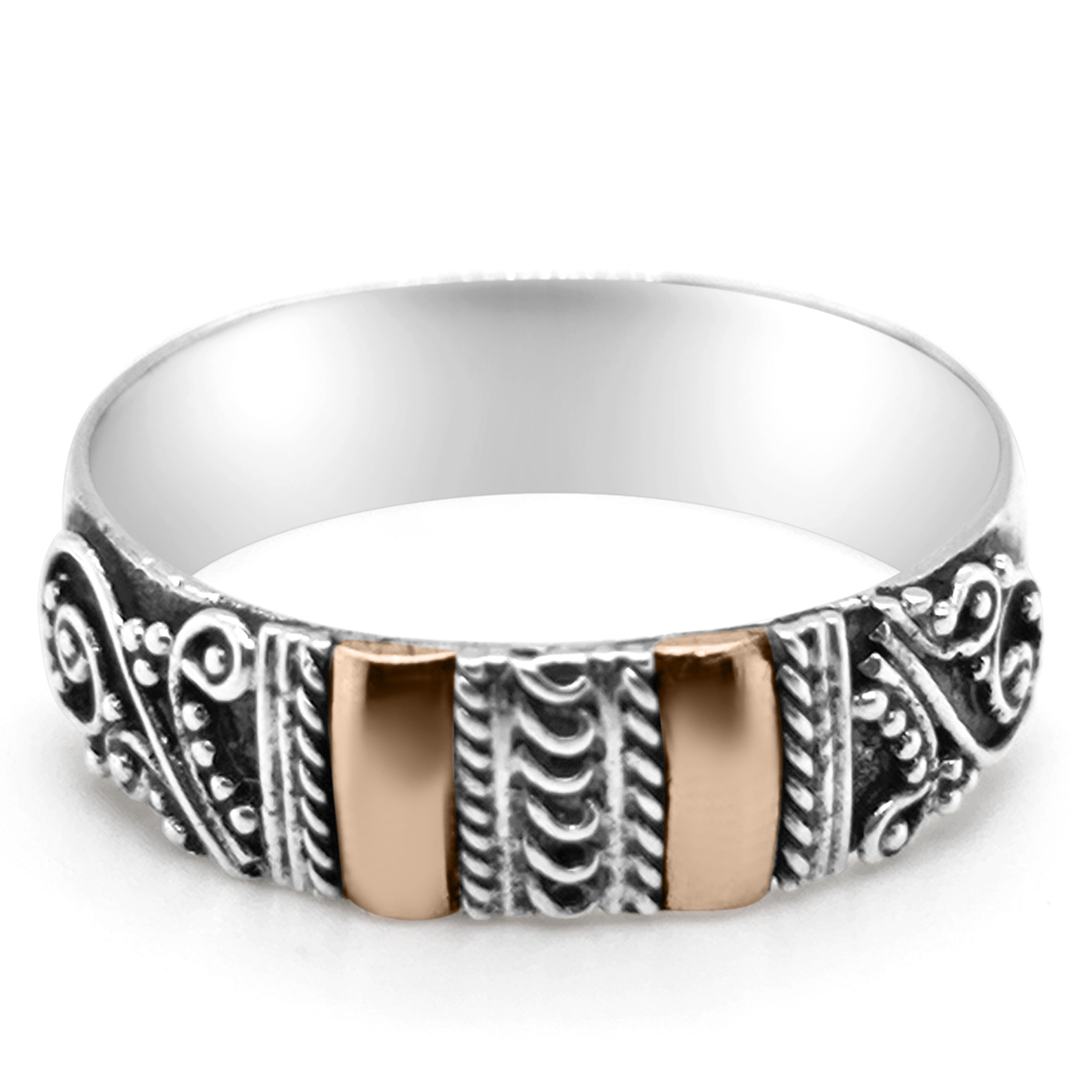 Inel Argint cu Aur 18K