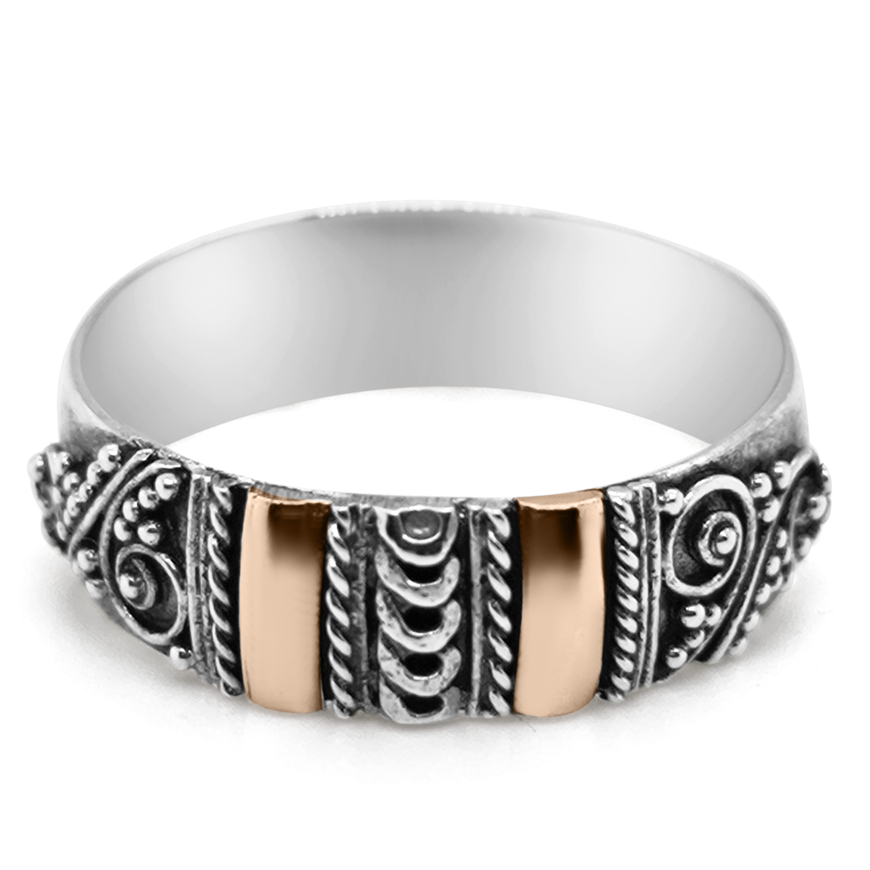 Inel Argint cu Aur 18K