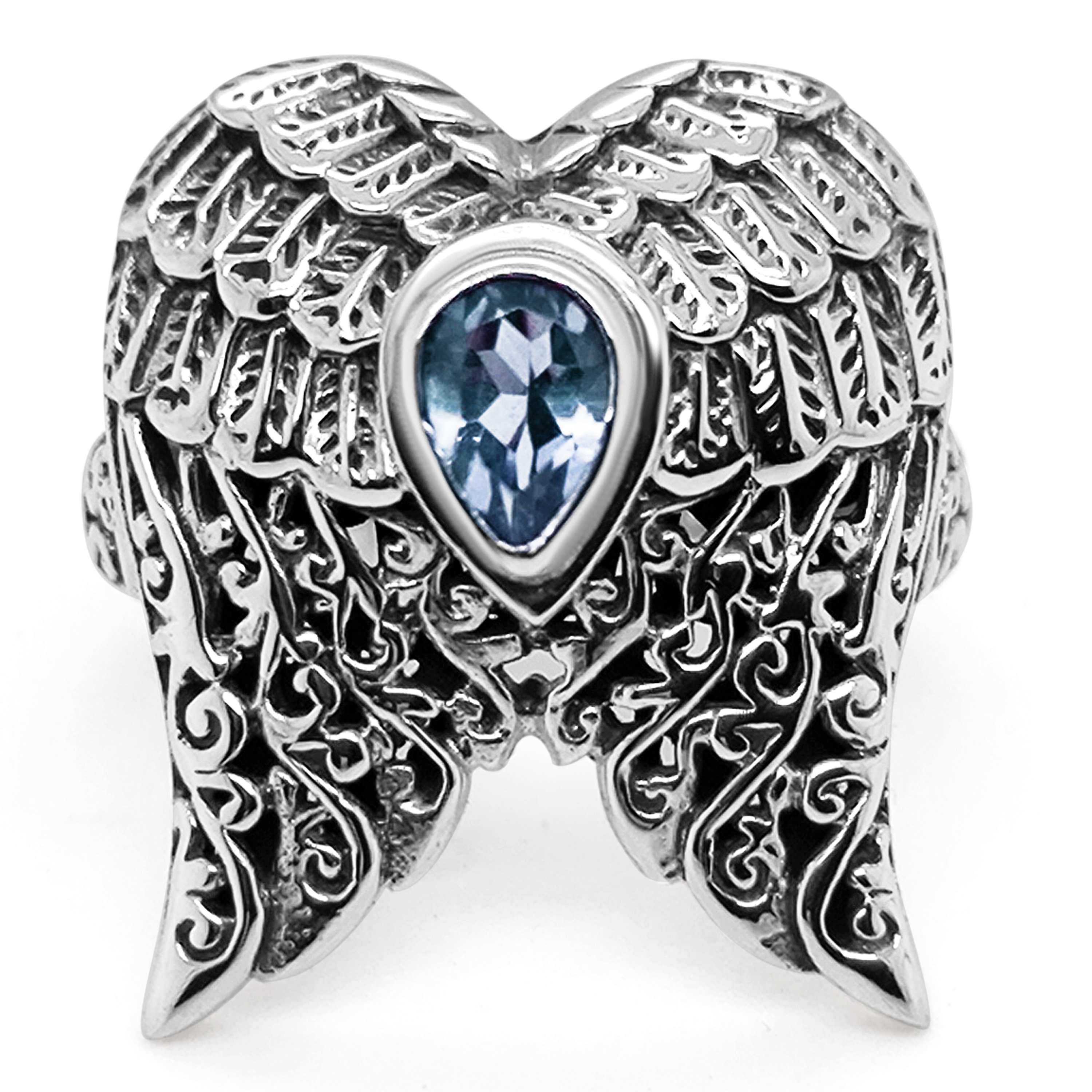 Inel Topaz Angel Wings 925