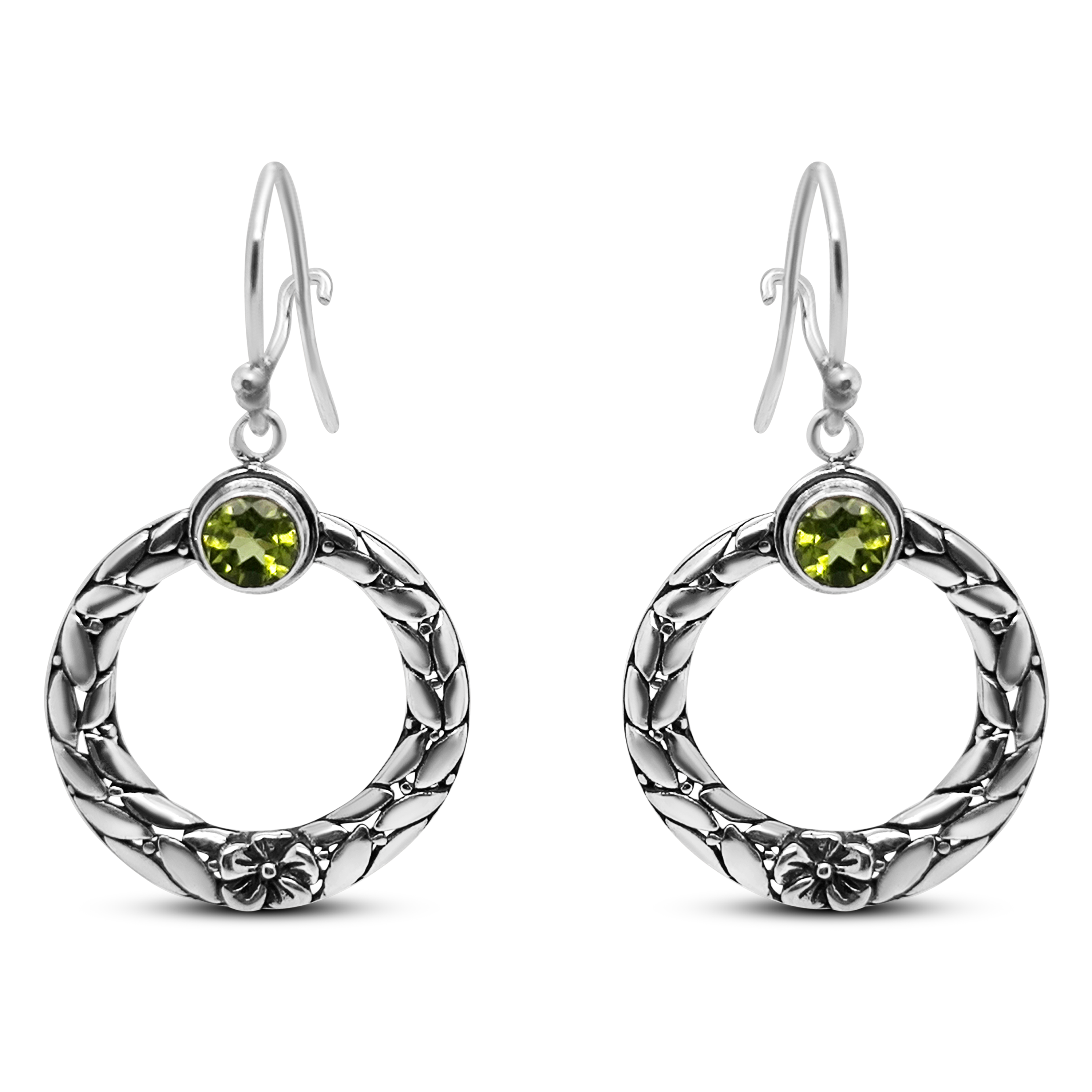 Cercei Argint cu Peridot