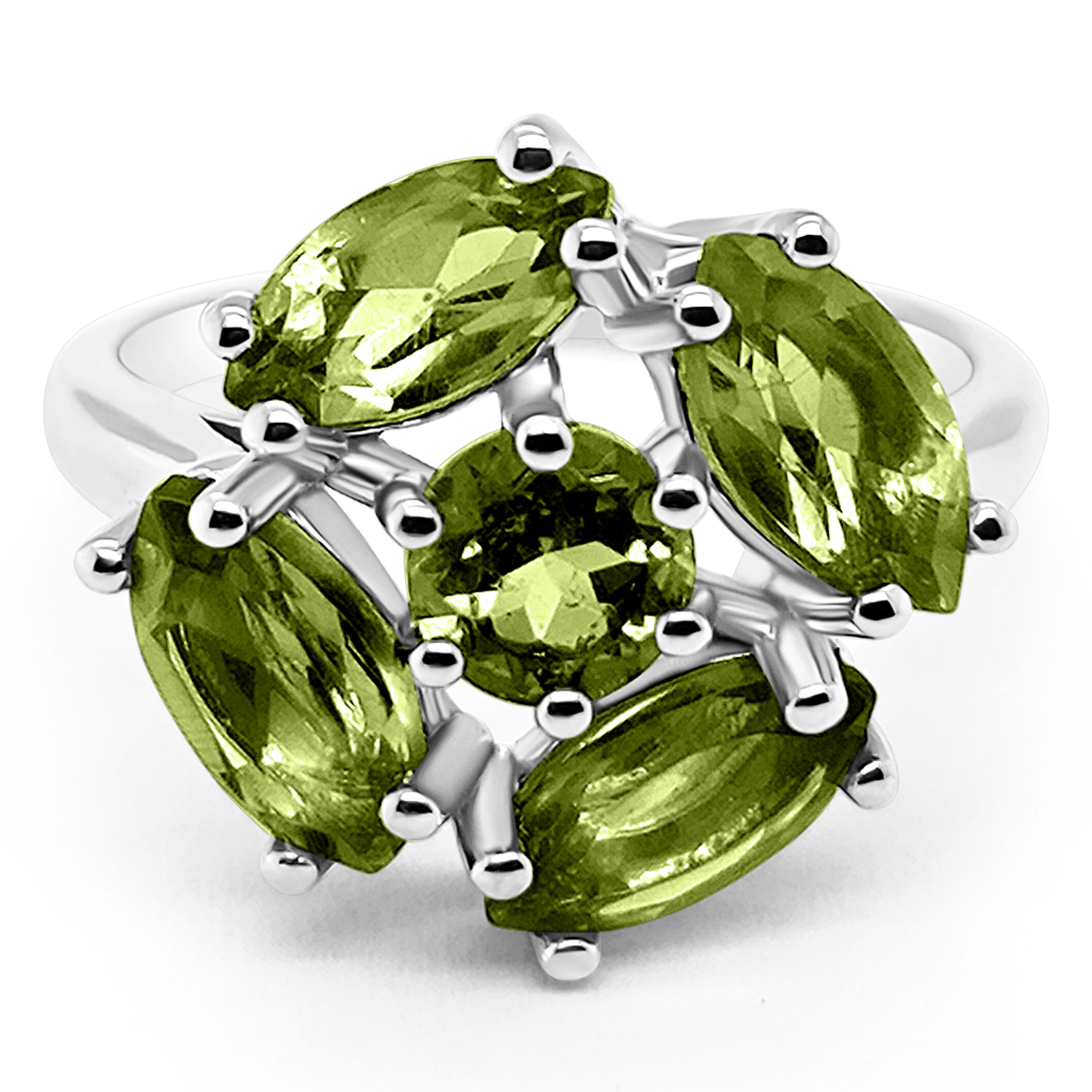 Inel Argint cu Peridot