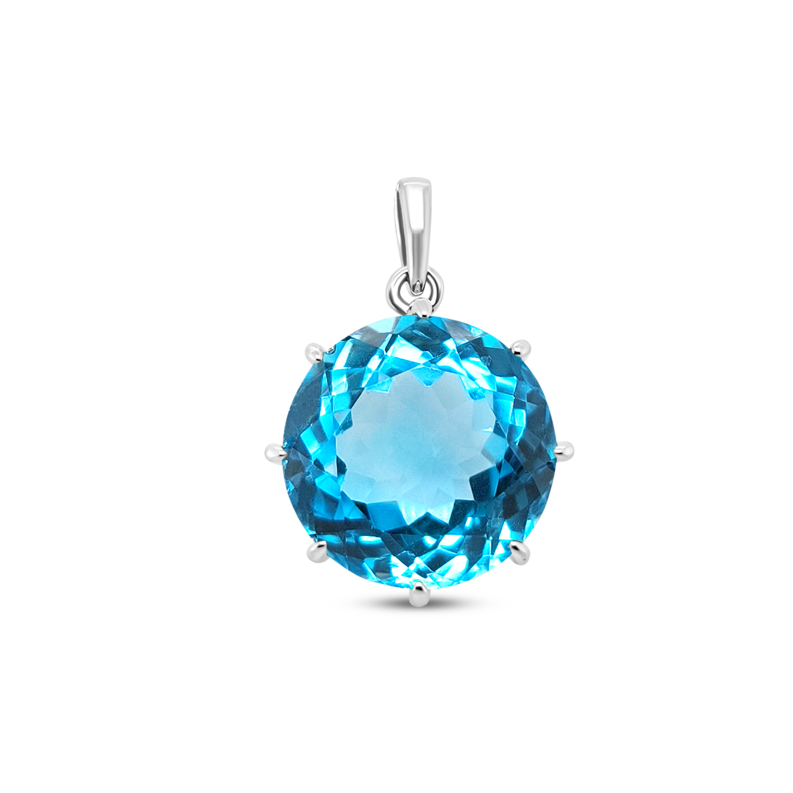 Pandantiv Sky - Argint cu Topaz si Swarovski