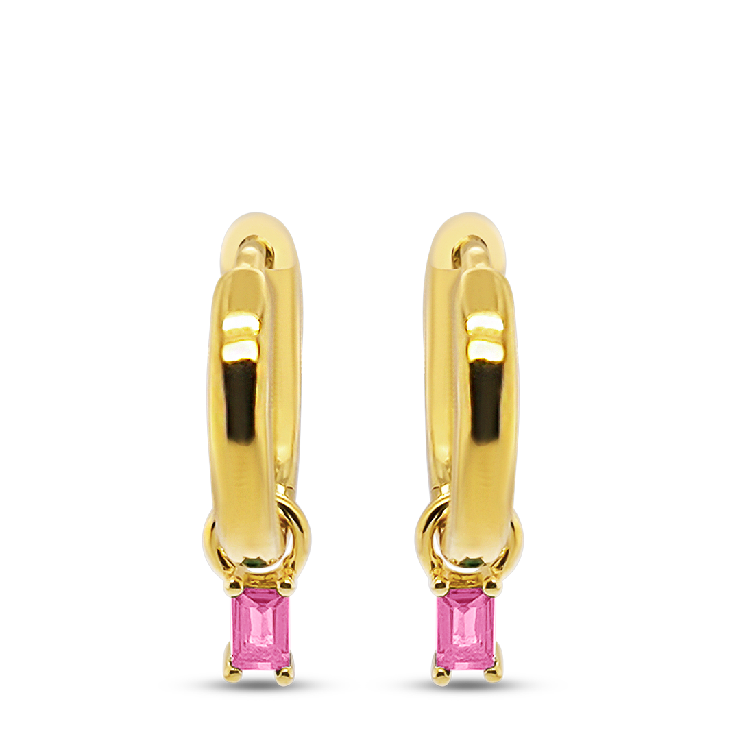 Cercei Argint placati cu Aur 14K și Swarovski