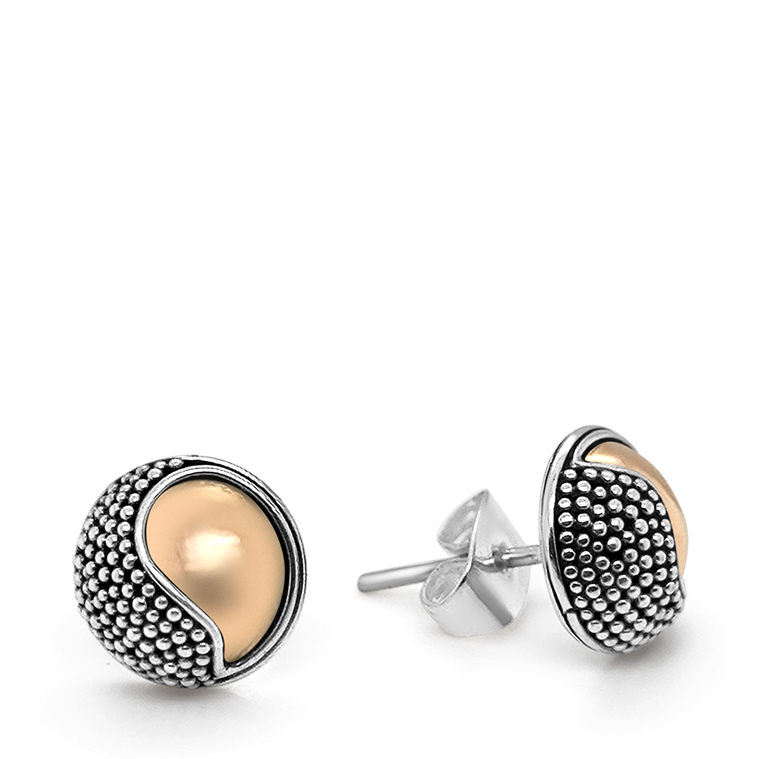 Cercei Argint cu Aur 18K
