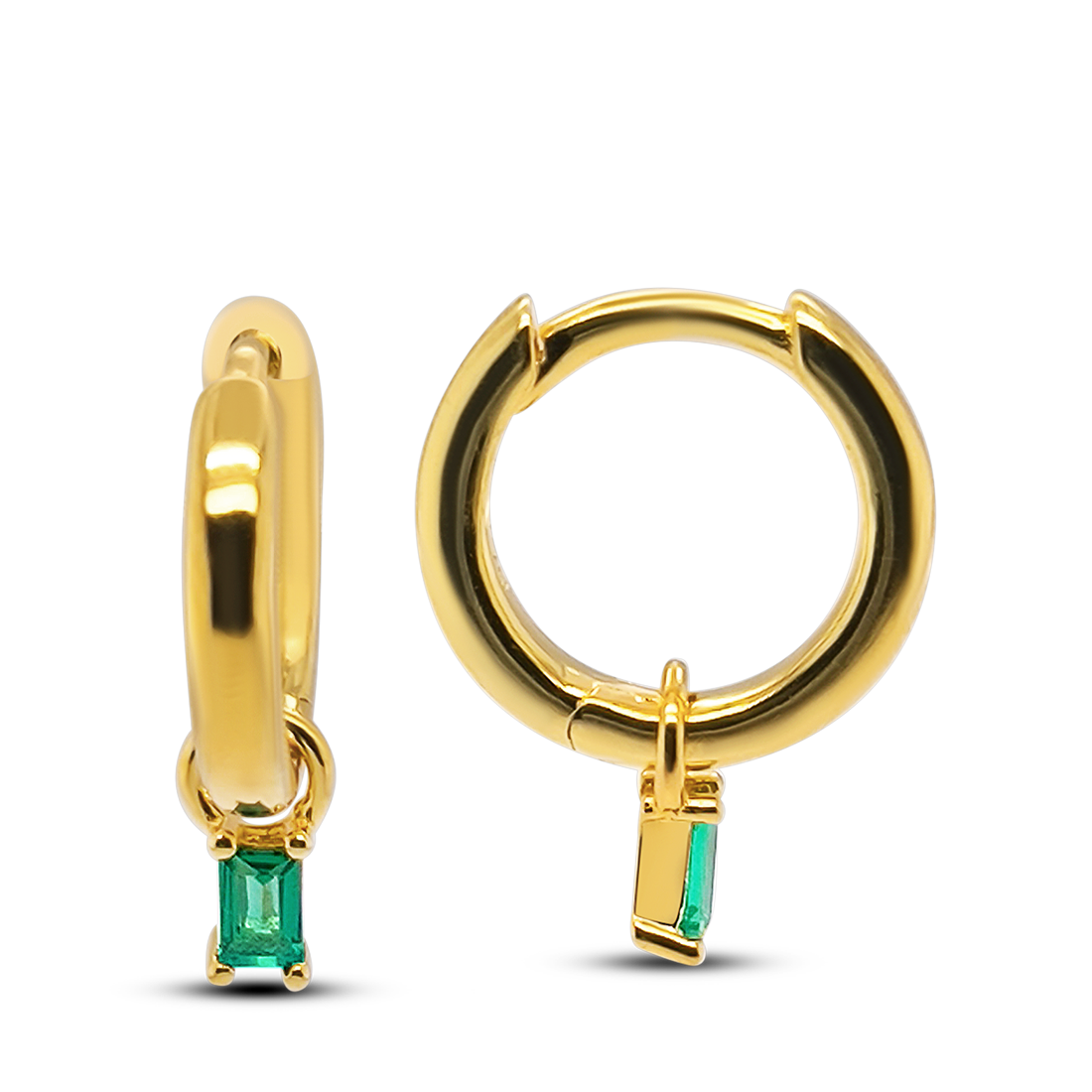 Cercei Argint placati cu Aur 14K și Swarovski