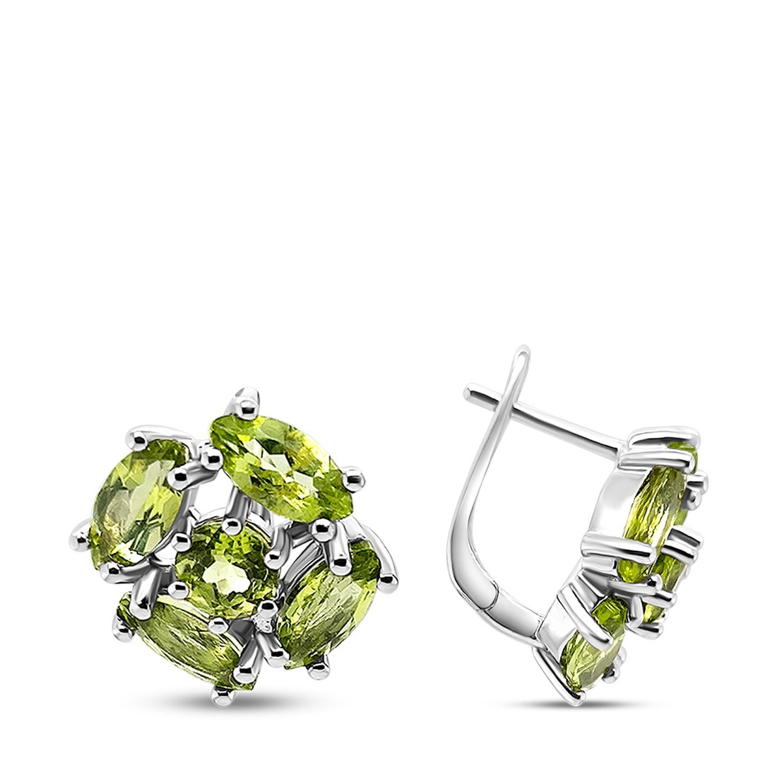 Cercei Argint cu Peridot