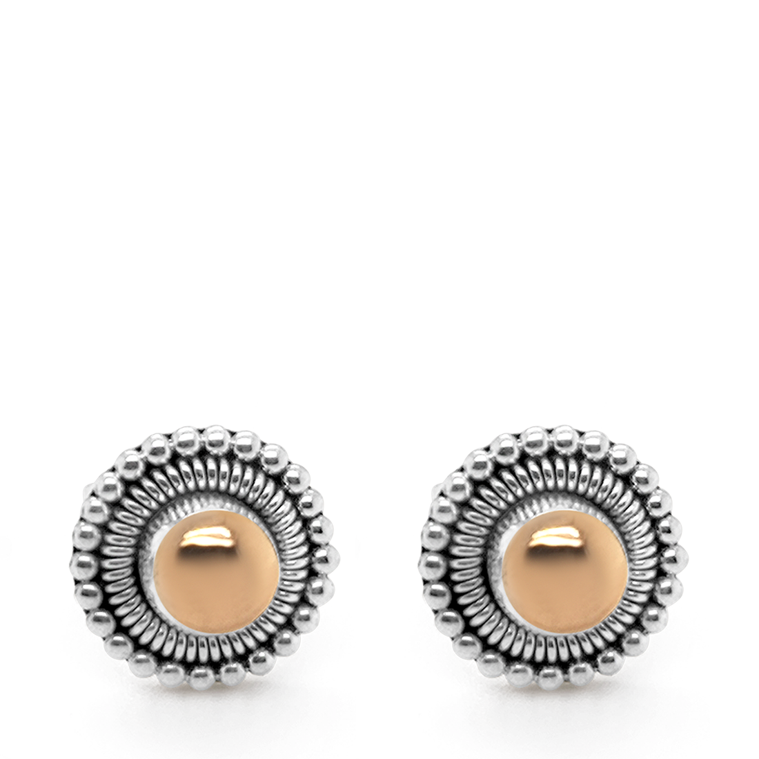 Cercei Argint cu Aur 18K