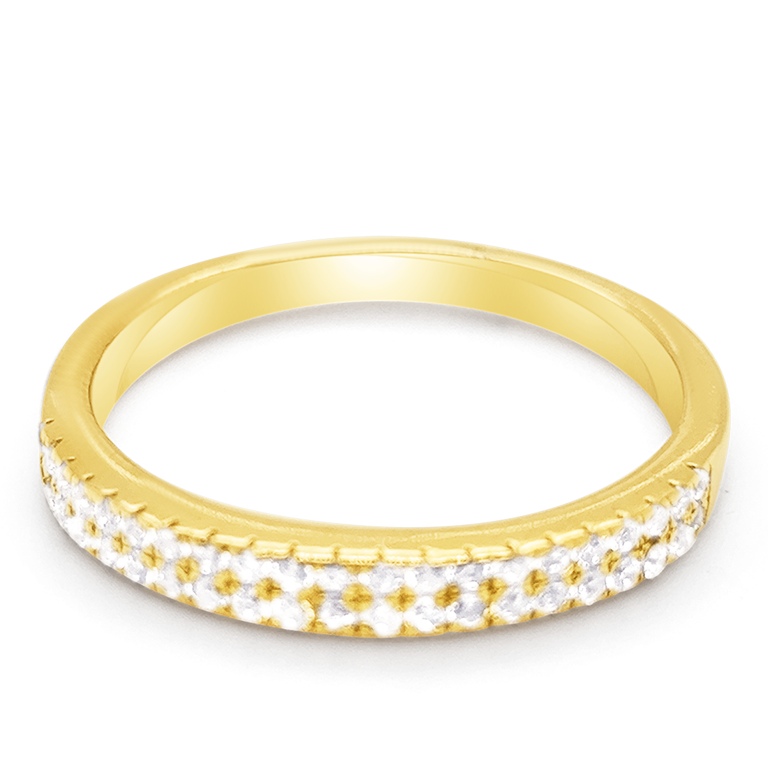 Inel Argint placat cu Aur 14K și Swarovski