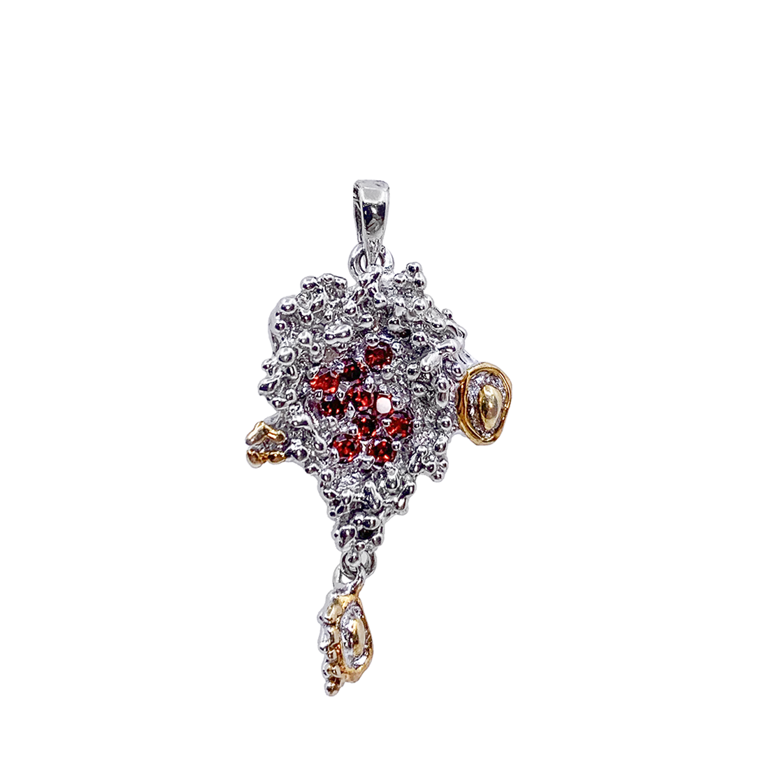 Pandantiv Argint cu Zirconia Tusa Aur 14k